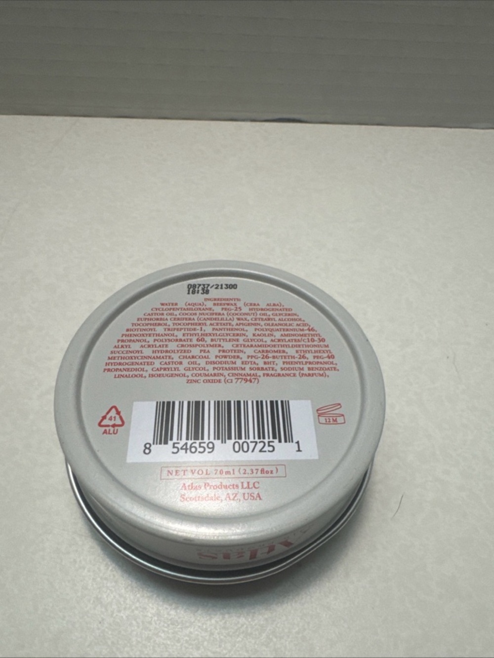 Atlas Hair Products Matte Texture Clay 2.4fl oz New Made In Usa Hold 7 Shine Dul - Picture 2 of 8